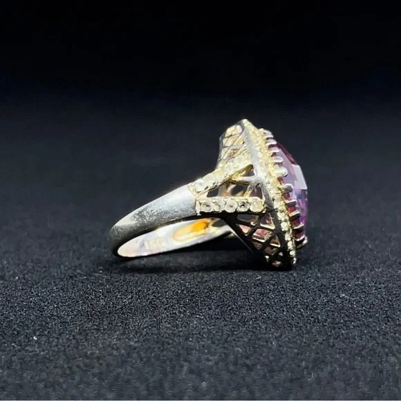 CRYSTAL GEMSTONE RING - Picture 3 of 4